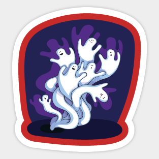 Friendly Ghosts Sticker